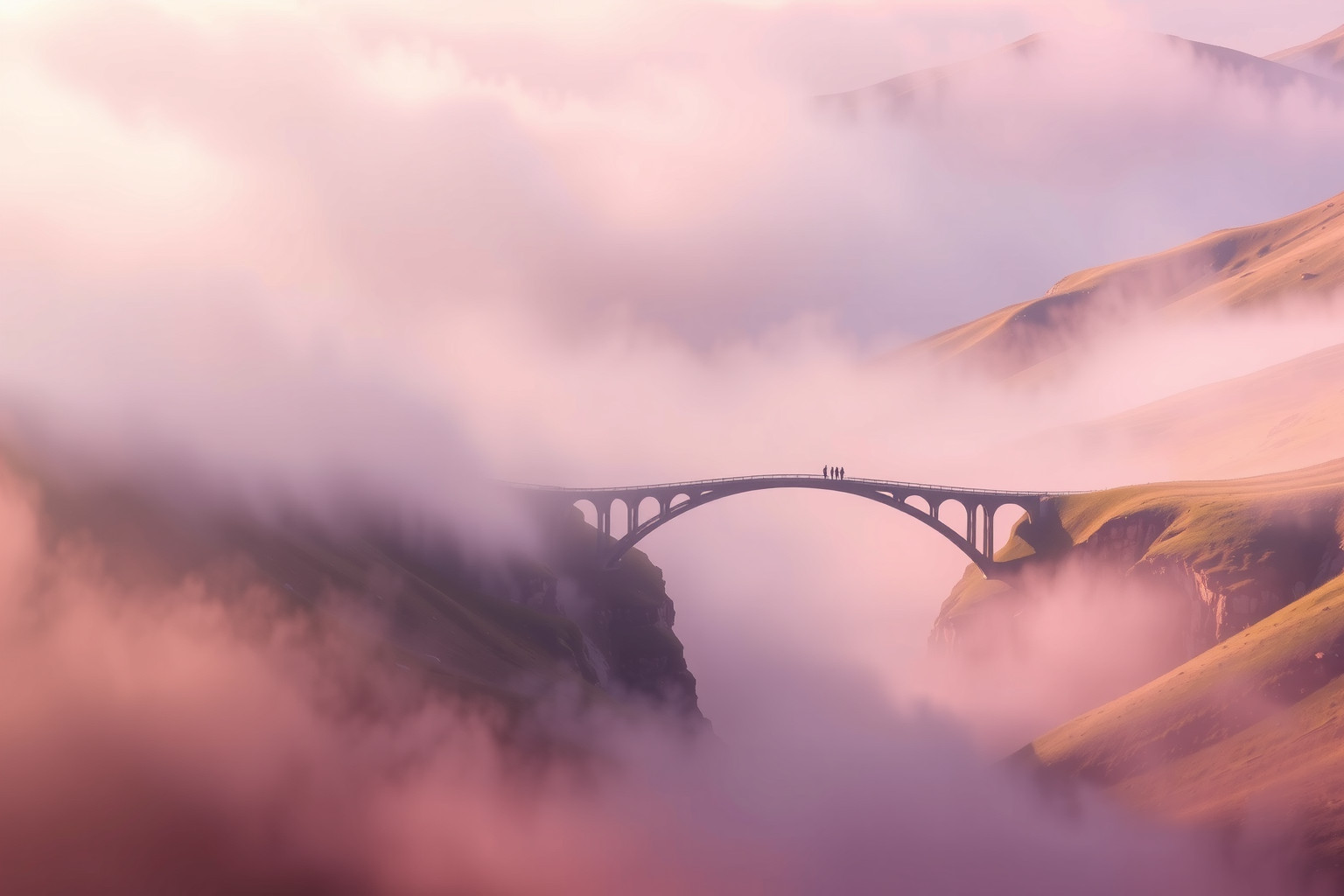 Sognare un ponte in valle simboleggia superare ostacoli emotivi.