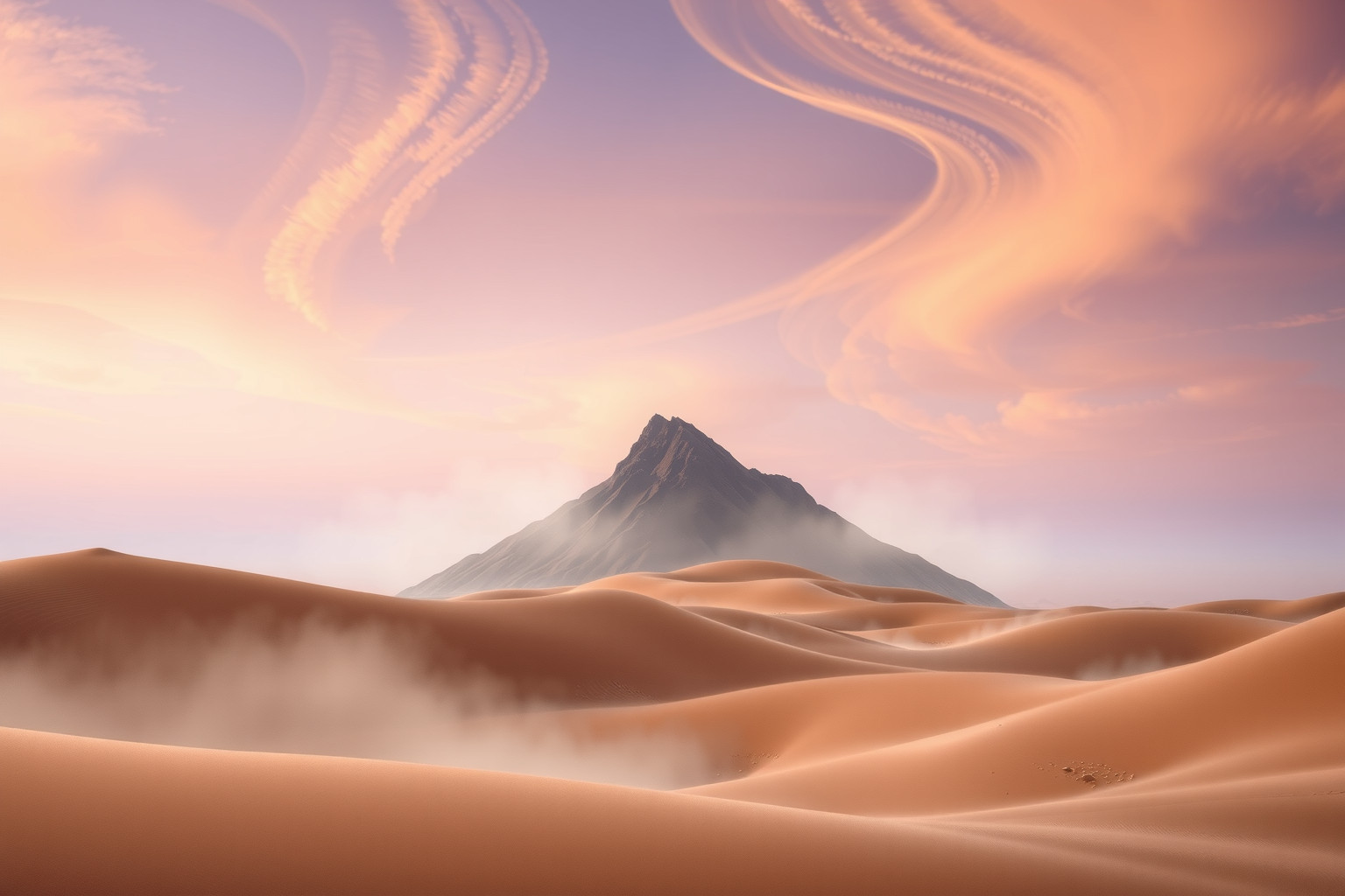 Sognare una vetta nel deserto simboleggia solitudine e sfide interiori.