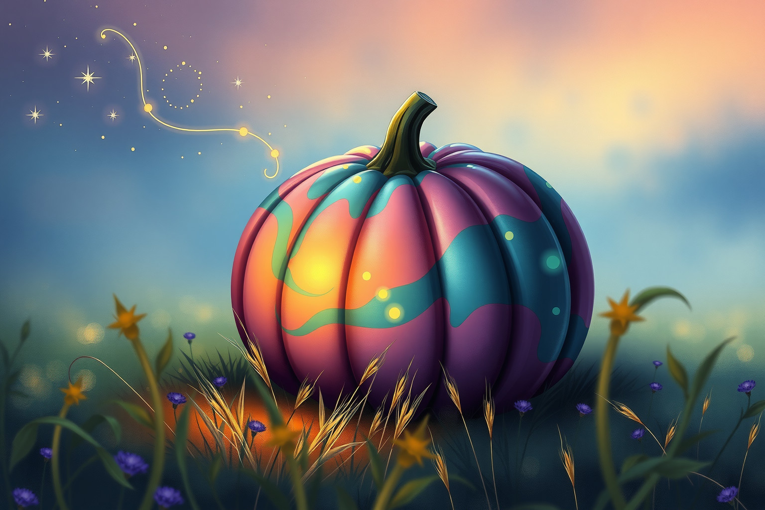 Sognare zucca colorata insolita simboleggia creatività e trasformazione interiore.