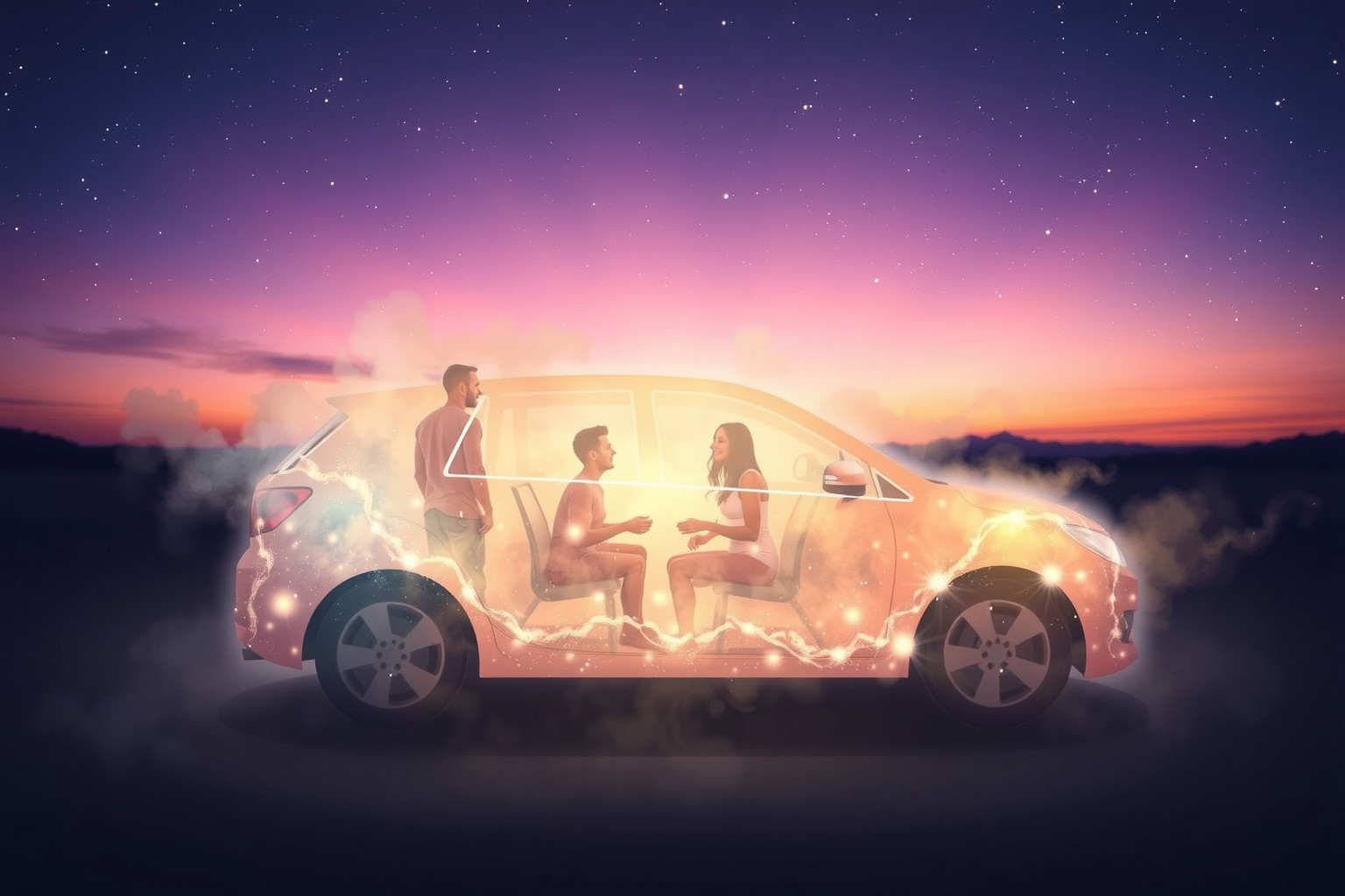 Sognare un’auto piena simboleggia relazioni sociali e condivisione.