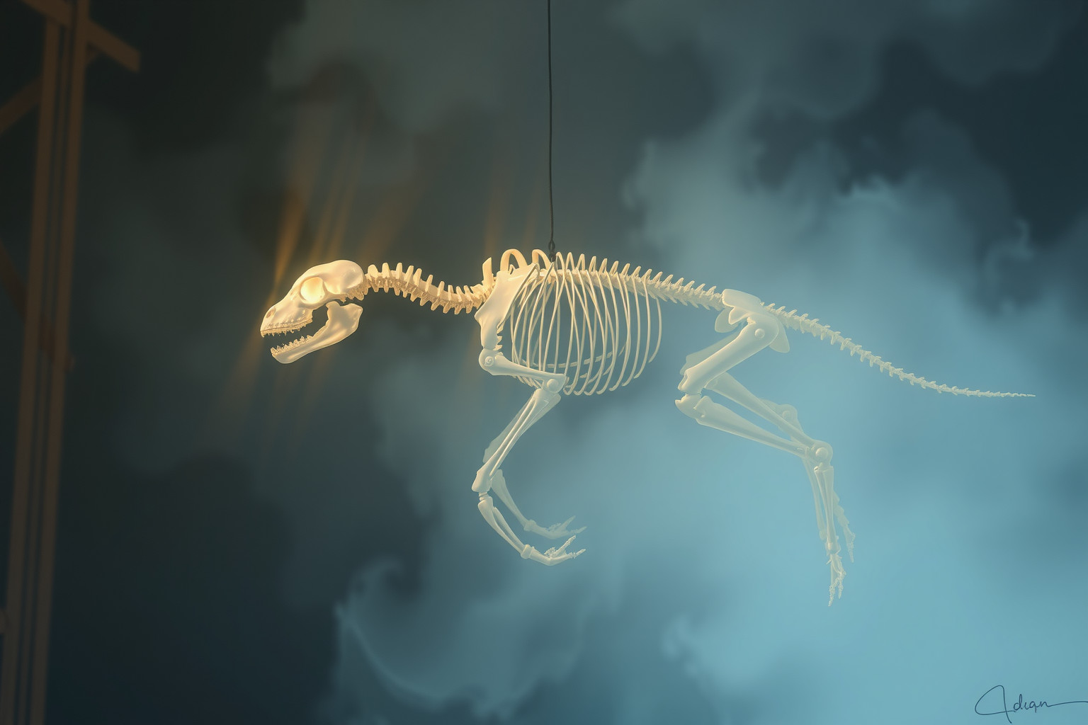 Sognare scheletro animale richiama istinti primordiali nascosti dentro.