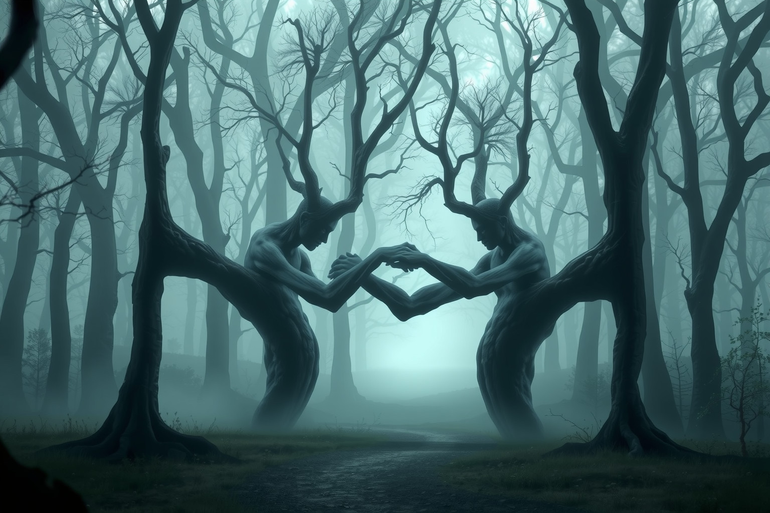 Il popolaccio di alberi simboleggia ostacoli nascosti nel percorso.