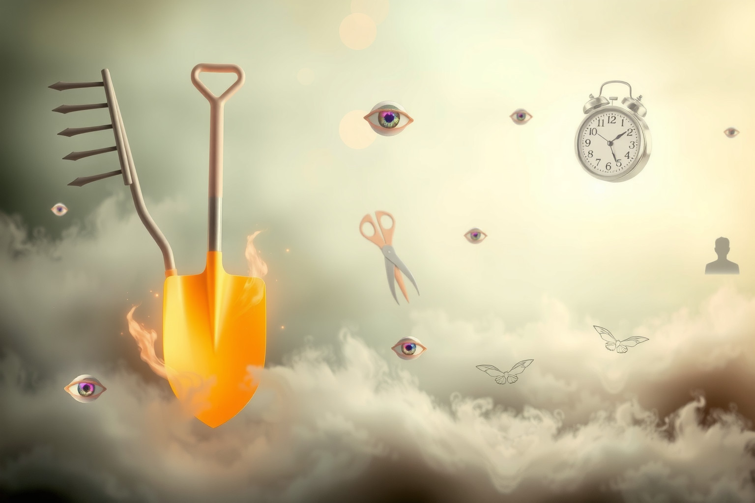 Cinque sogni rivelano paure e desideri legati al giardinaggio.