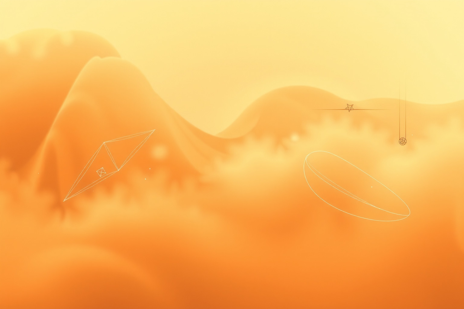 Cinque sogni sull'ocra rivelano emozioni profonde e nascosti desideri.