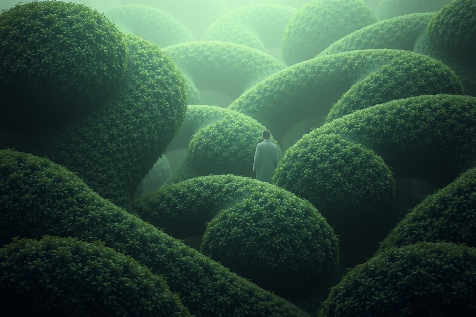 Cinque sogni rivelano emozioni nascoste tra i folti arbusti.