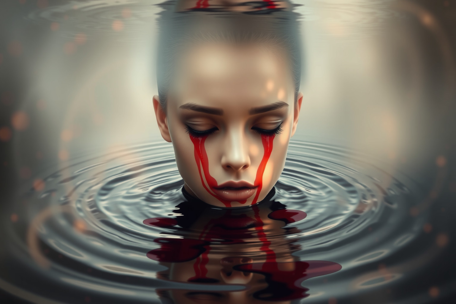 Sognare sangue durante la rasatura riflette ferite emotive profonde.