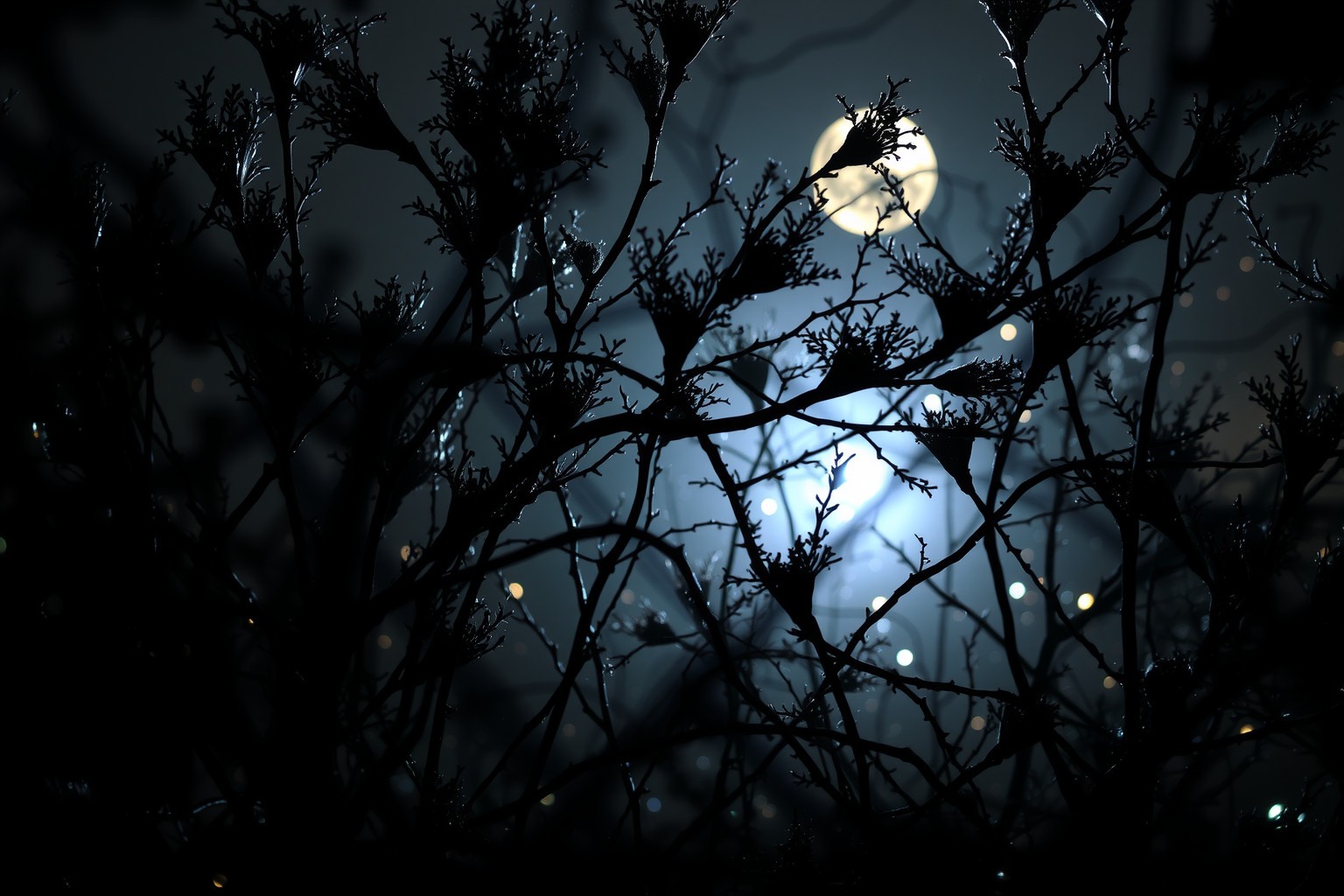 Sognare arbusti al chiaro di luna simboleggia misteri nascosti e intuizioni.