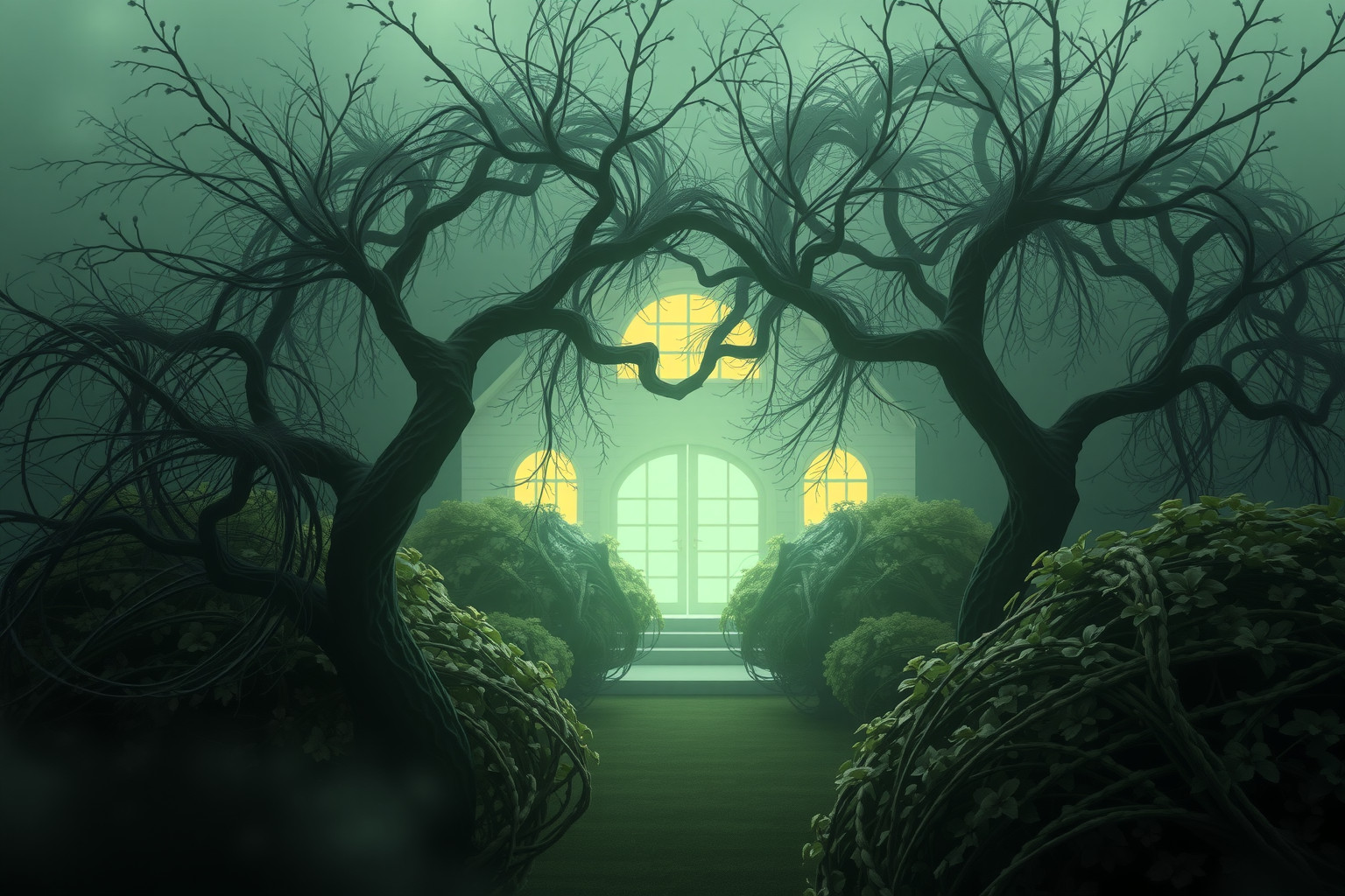 Sognare arbusti intorno casa simboleggia protezione e mistero nascosto.