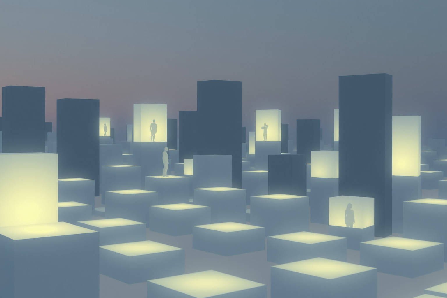 Sognare blocchi quadrati riflette conflitti tra isolamento e comunità urbana.