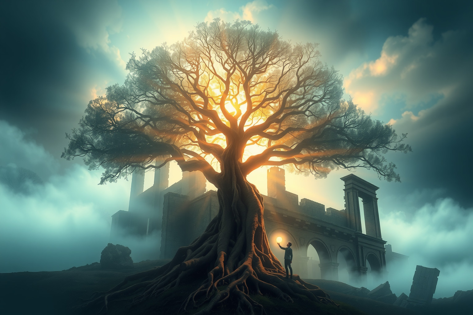 Sognare di abbattere un albero sacro simboleggia rottura spirituale.