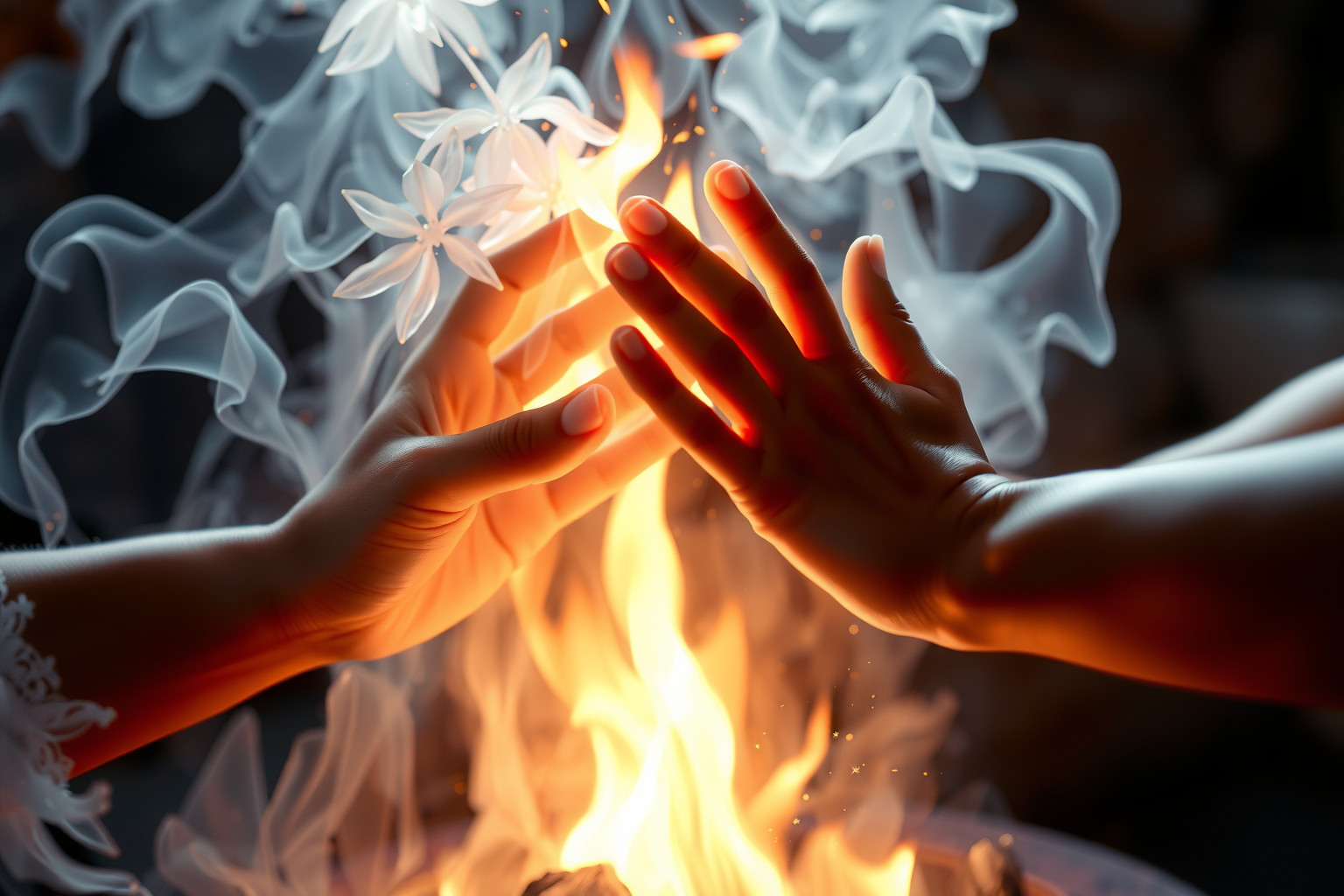 Sognare il fuoco nella forgia simbolizza trasformazione e forza interiore.