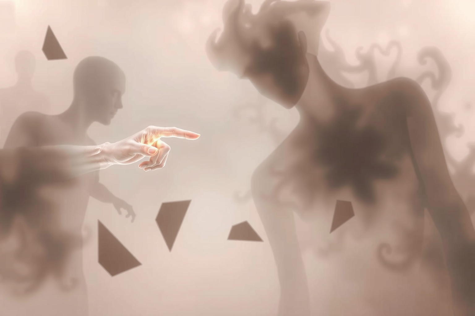 Sognare di accusare riflette conflitti interiori di responsabilità e colpa.