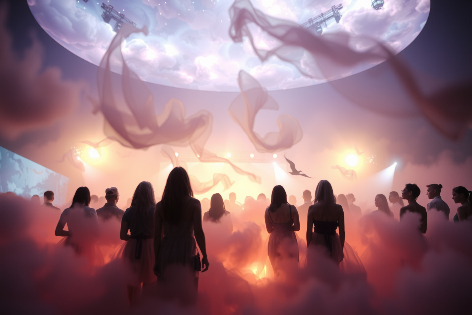 Sognare di assistere a uno spettacolo riflette il desiderio di osservare cambiamenti.