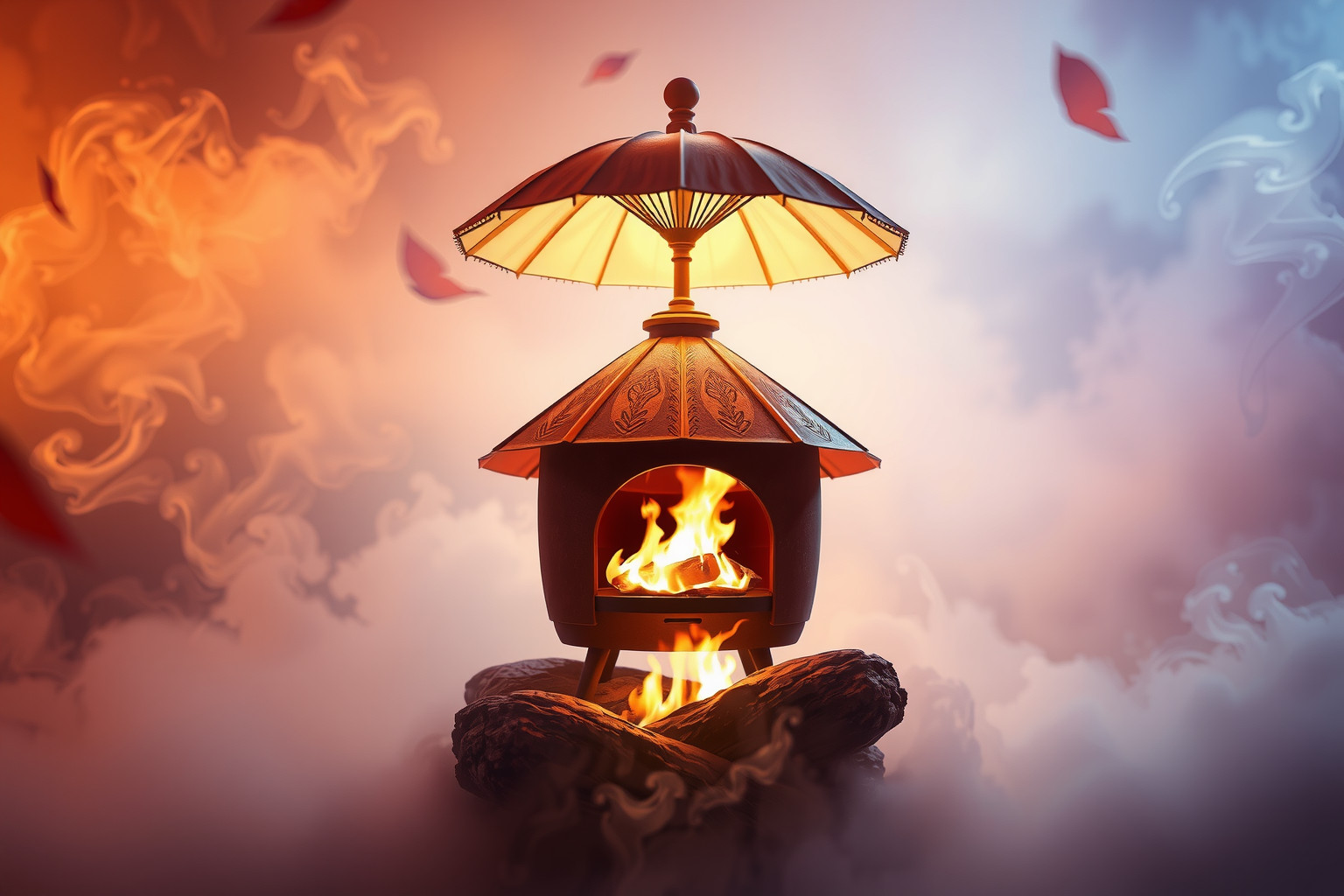 Sognare bruciare con parasole da forno simboleggia liberazione emozionale.