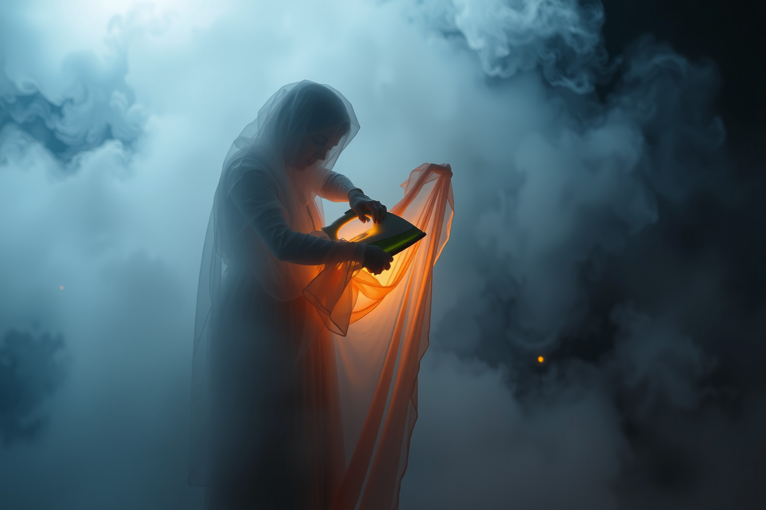 Sognare di bruciarsi stirando riflette ansia per insuccessi imminenti.