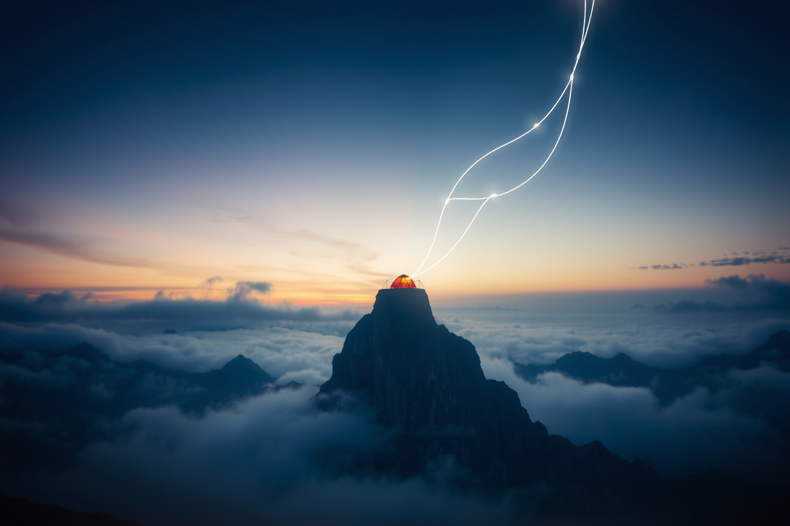 Sognare il campeggio in montagna simboleggia crescita e autodisciplina interiore.