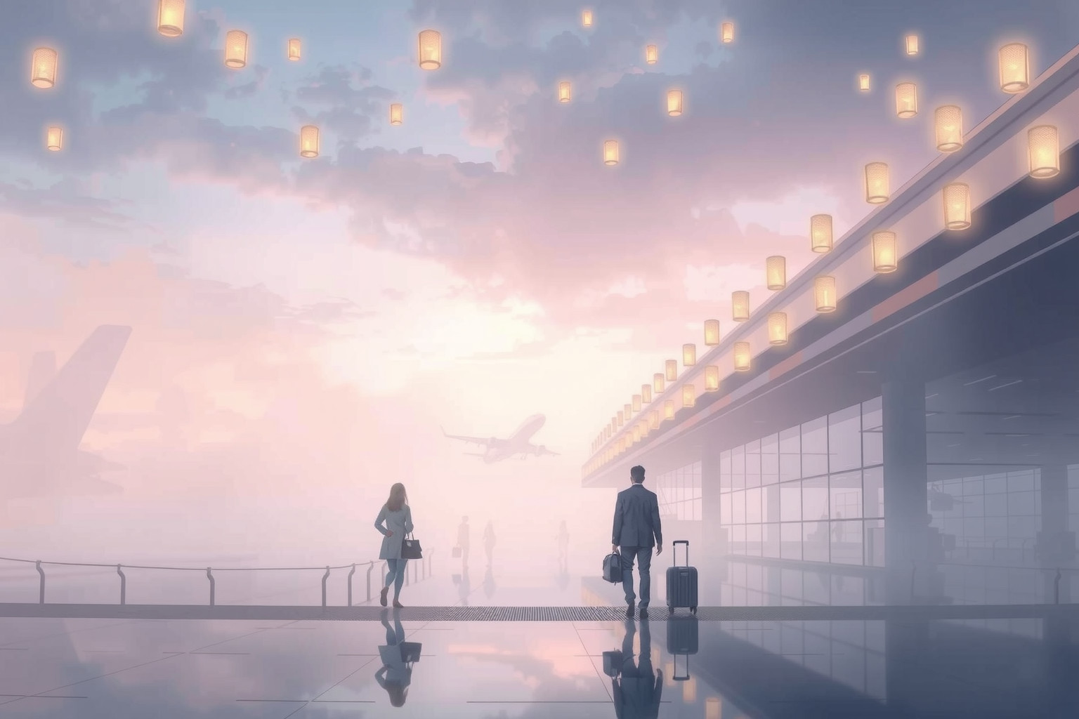Sognare addii in aeroporto simboleggia nuovi inizi e separazioni imminenti.