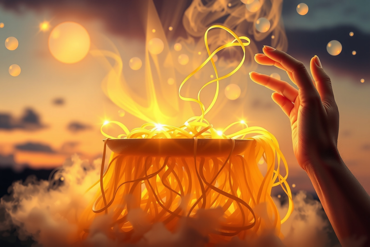 Sognare spaghetti simboleggia creatività e attenzione ai dettagli quotidiani.