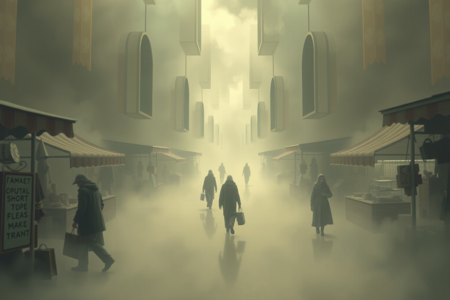 Sognare blocco in mercatino riflette insicurezza e scelte limitate.