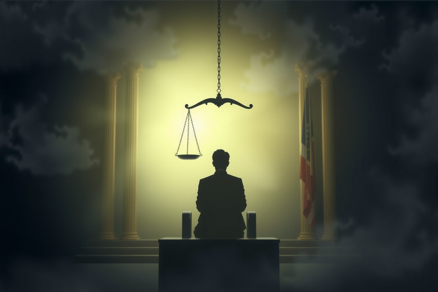 Sognare condanna in tribunale riflette paura di giudizi severi.