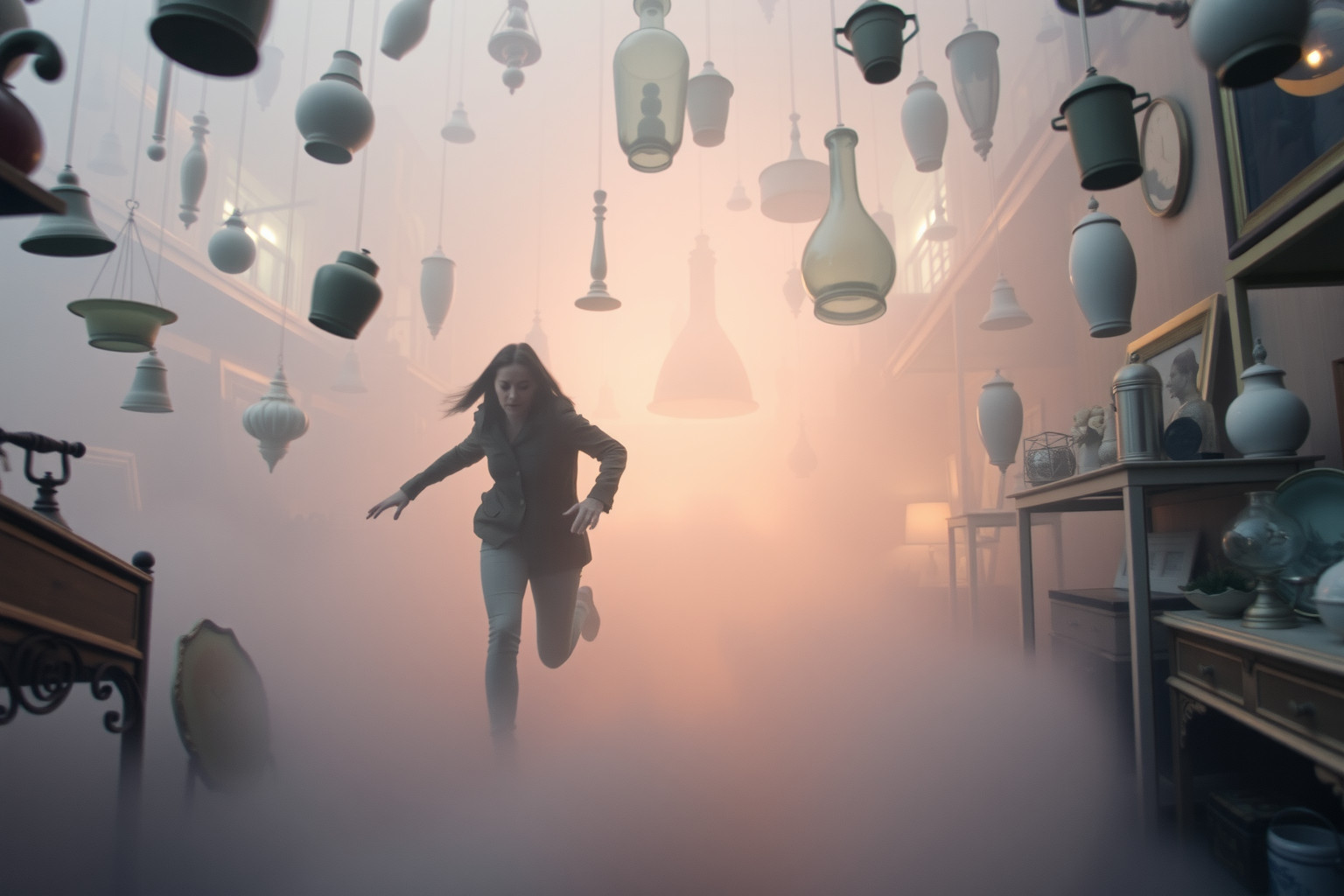 Sognare inseguimenti al mercato riflette ansie e scelte incerte.