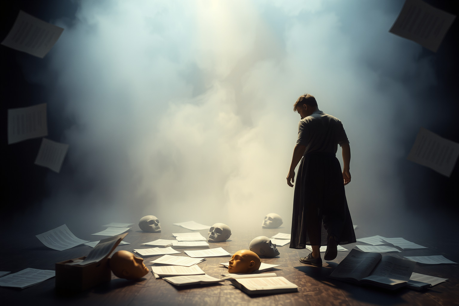 Sognare errori da attore dilettante riflette insicurezza personale nascosta.