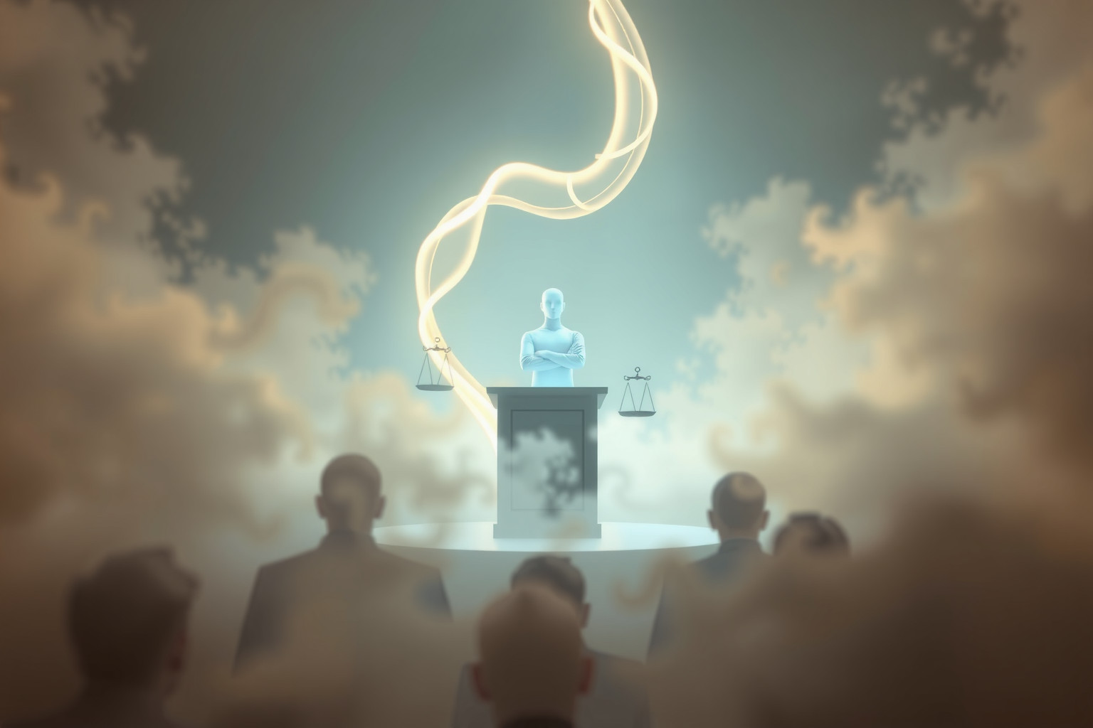 Sognare avvocato in tribunale riflette lotta interiore e giustizia.