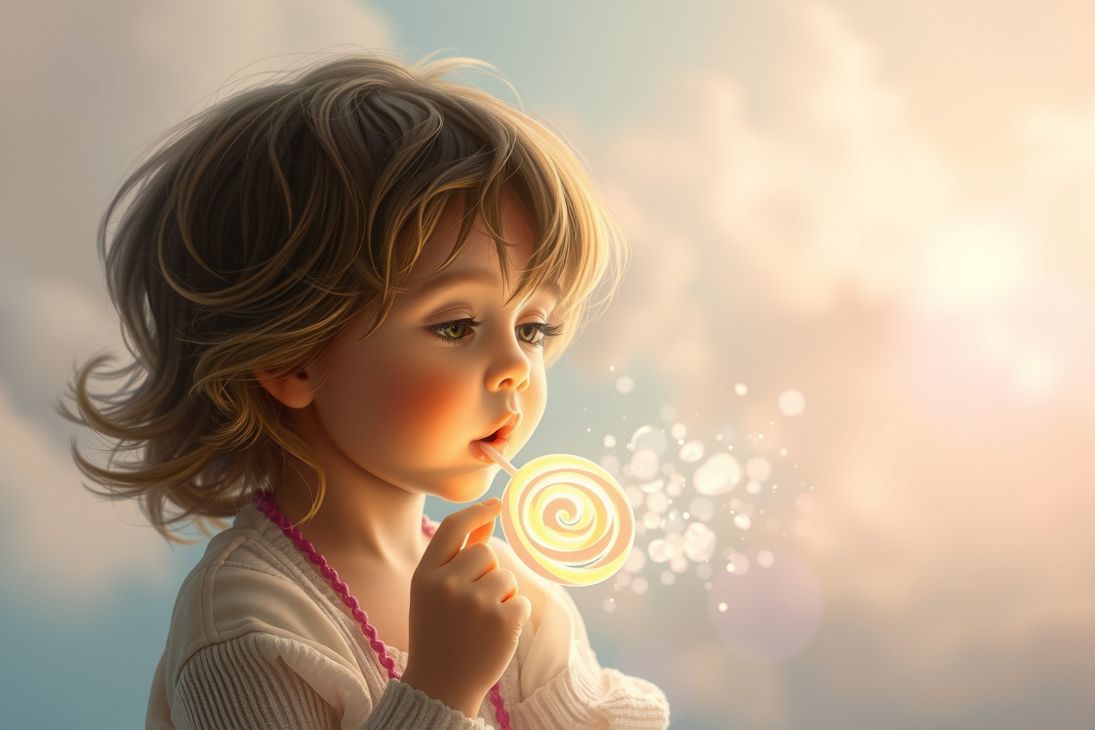 Sognare un bambino con lecca-lecca simboleggia innocenza e desideri.