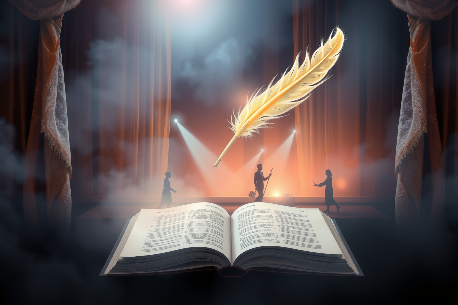 Sognare di scrivere una pièce rivela desiderio di espressione creativa.