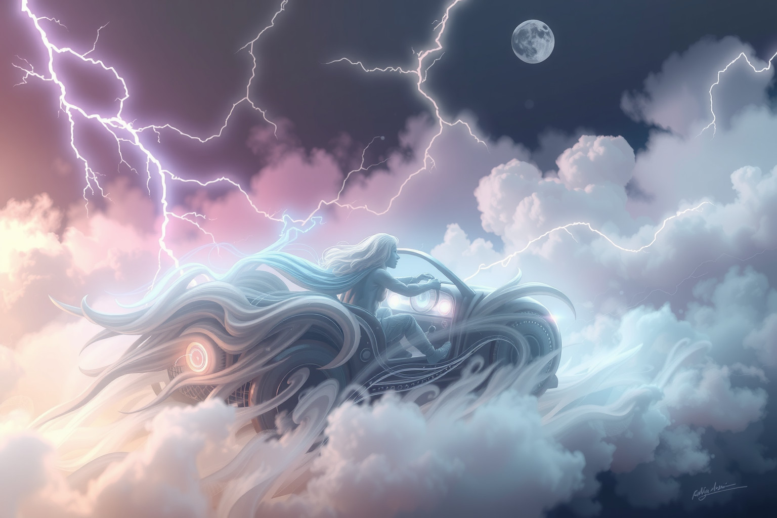 Sognare tempesta guida simboleggia sfide emotive e decisioni difficili.