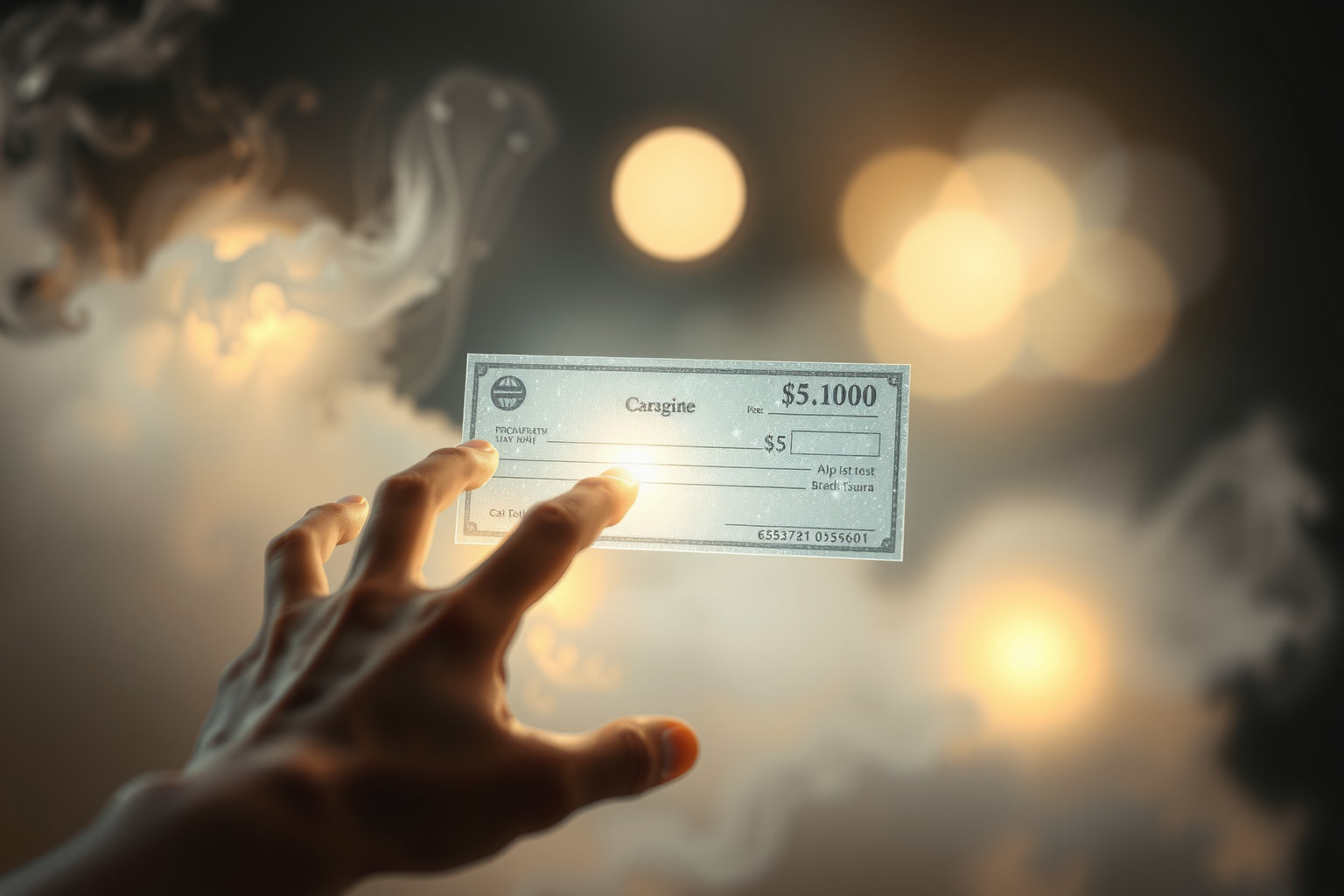 Sognare di incassare un assegno simboleggia successo e riconoscimento.