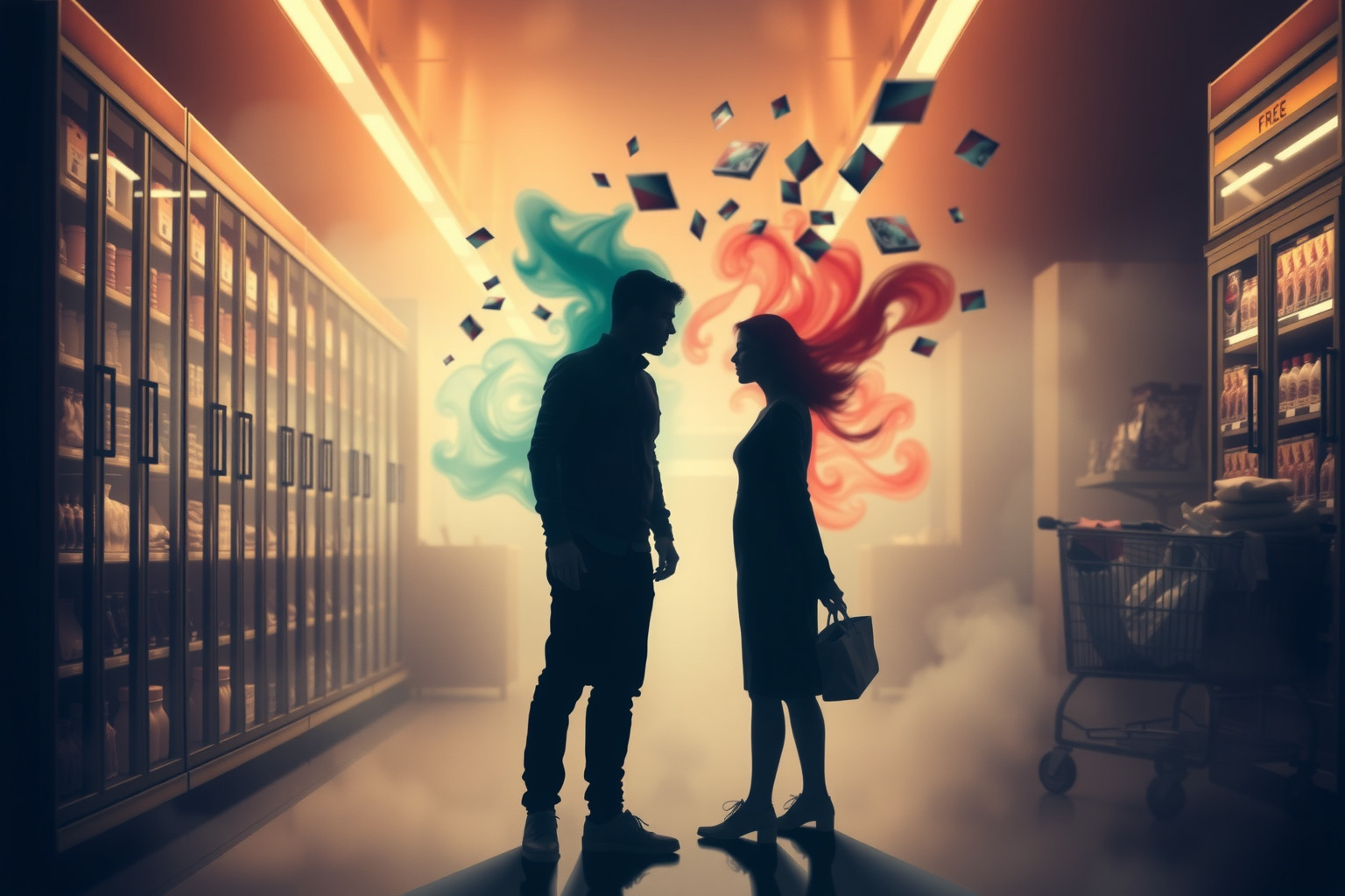 Sognare litigi al supermercato riflette conflitti interiori irrisolti.