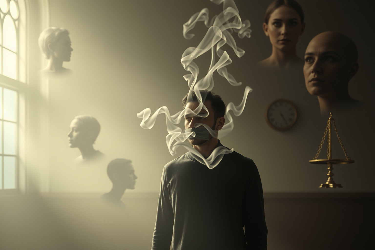 Sognare di non parlare in tribunale riflette ansia e insicurezza interiore.