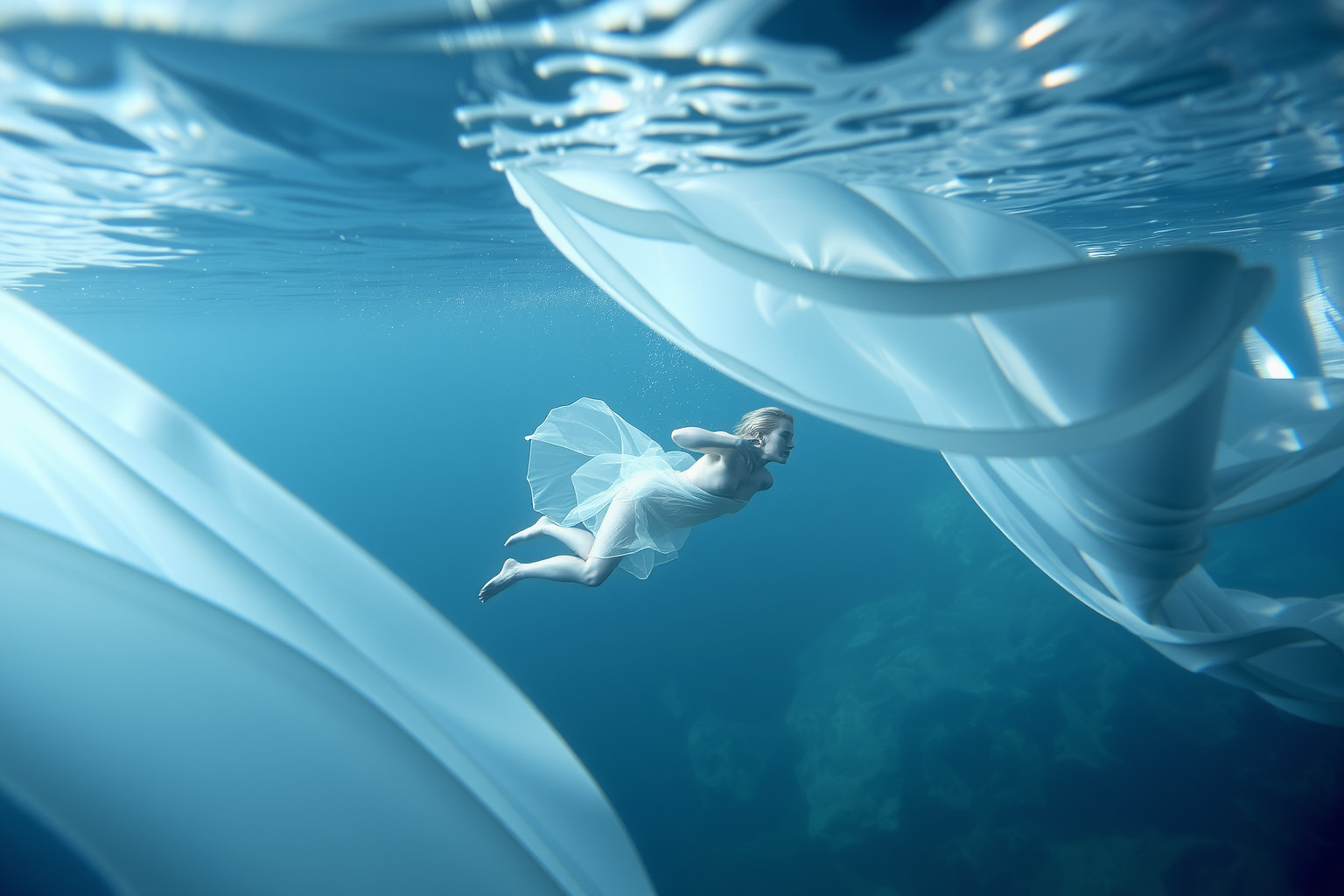 Sognare di nuotare con vestiti riflette ostacoli emotivi nascosti.