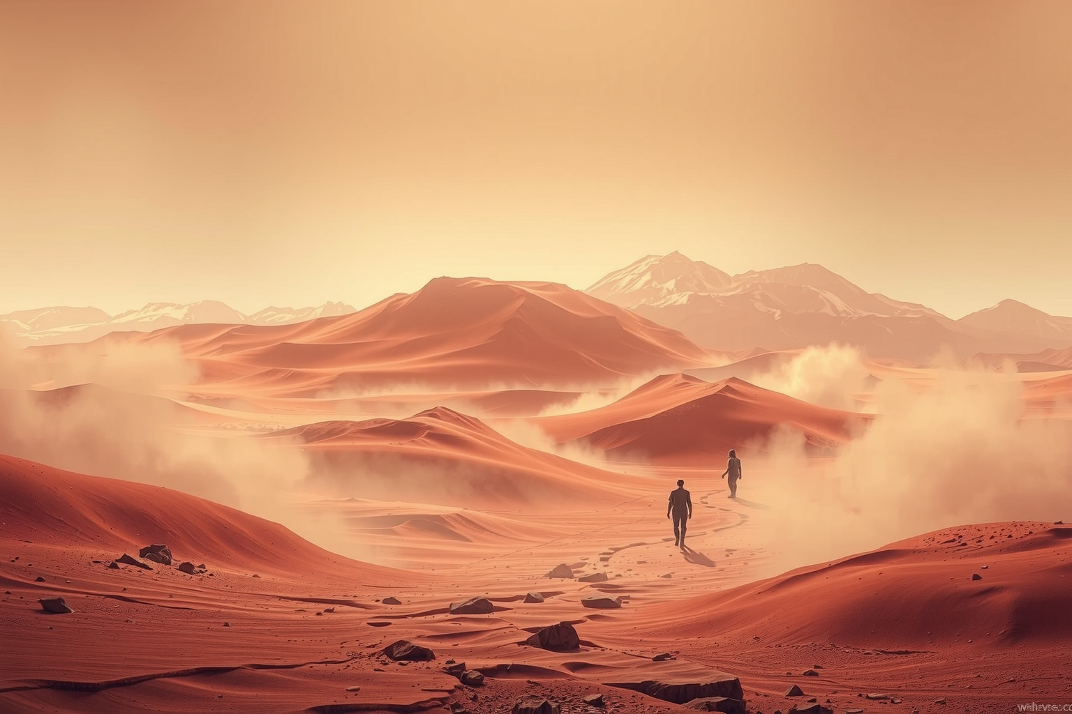 Perdere la strada su Marte simboleggia smarrimento e dubbio interiore.