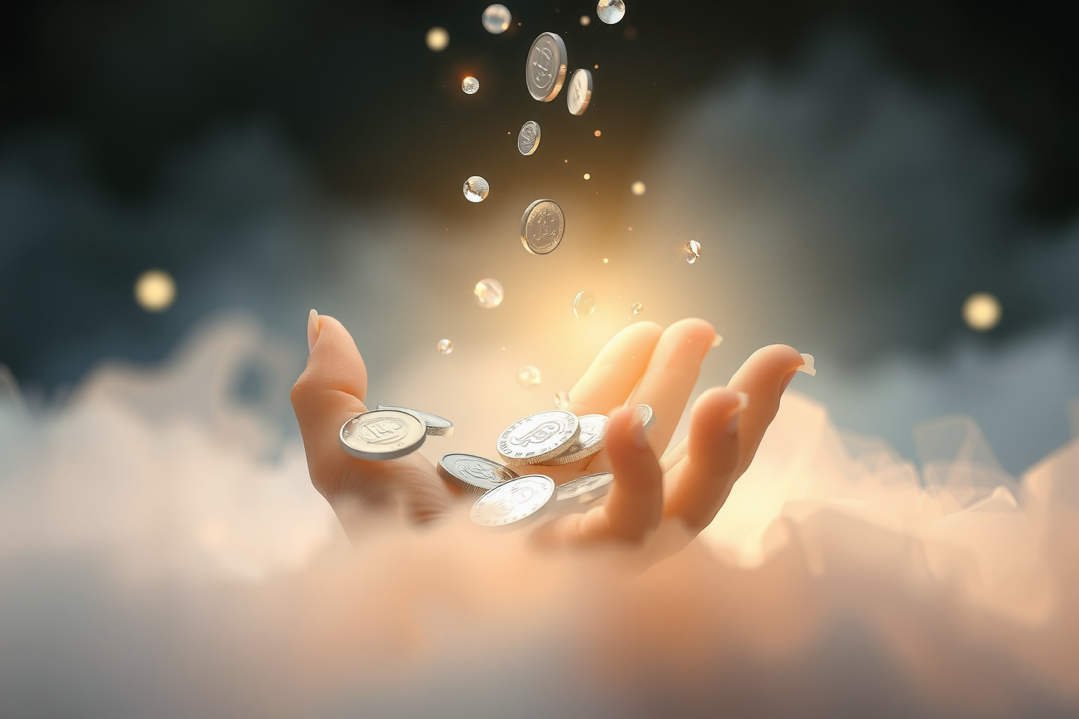 Sognare monete d'argento perse indica perdita di valori interiori.