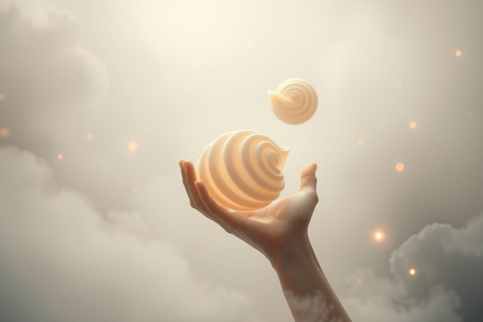 Raccogliere gusci di lumaca simboleggia pazienza e protezione interiore.