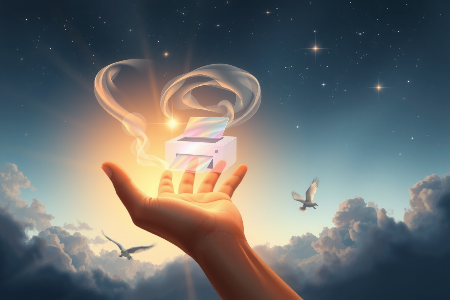 Ricevere una stampante in sogno indica nuove opportunità creative.