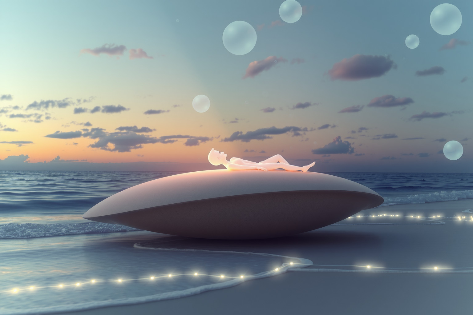 Sognare spiaggia simboleggia pace interiore e rinascita personale.