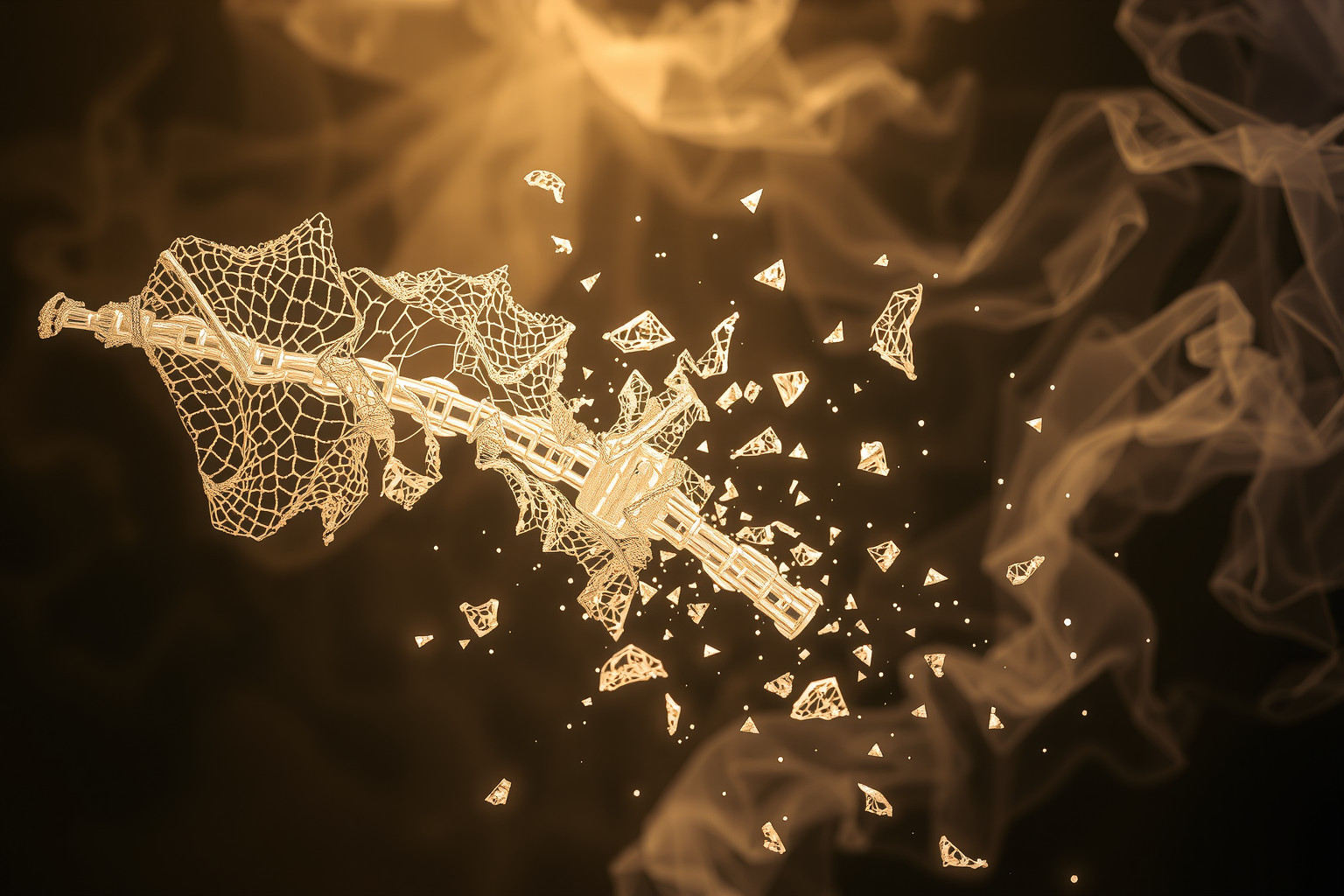 Sognare di rompere un lavoro filigranato indica paura di perdere precisione.