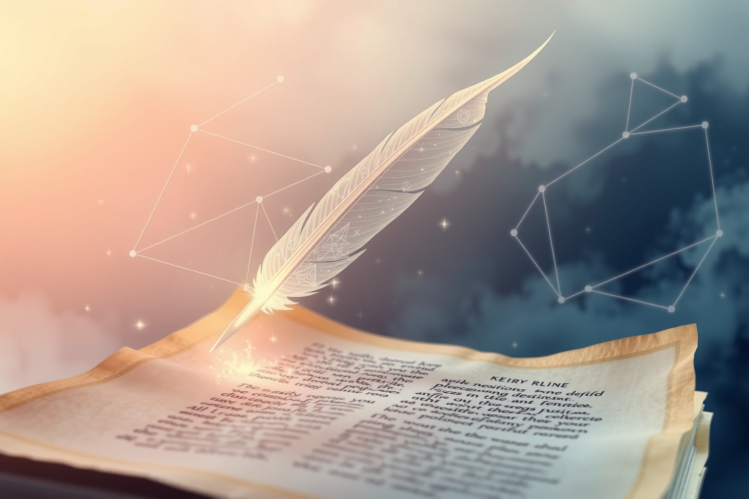 Sognare poesie predittive simboleggia intuizioni nascoste e destino imminente.