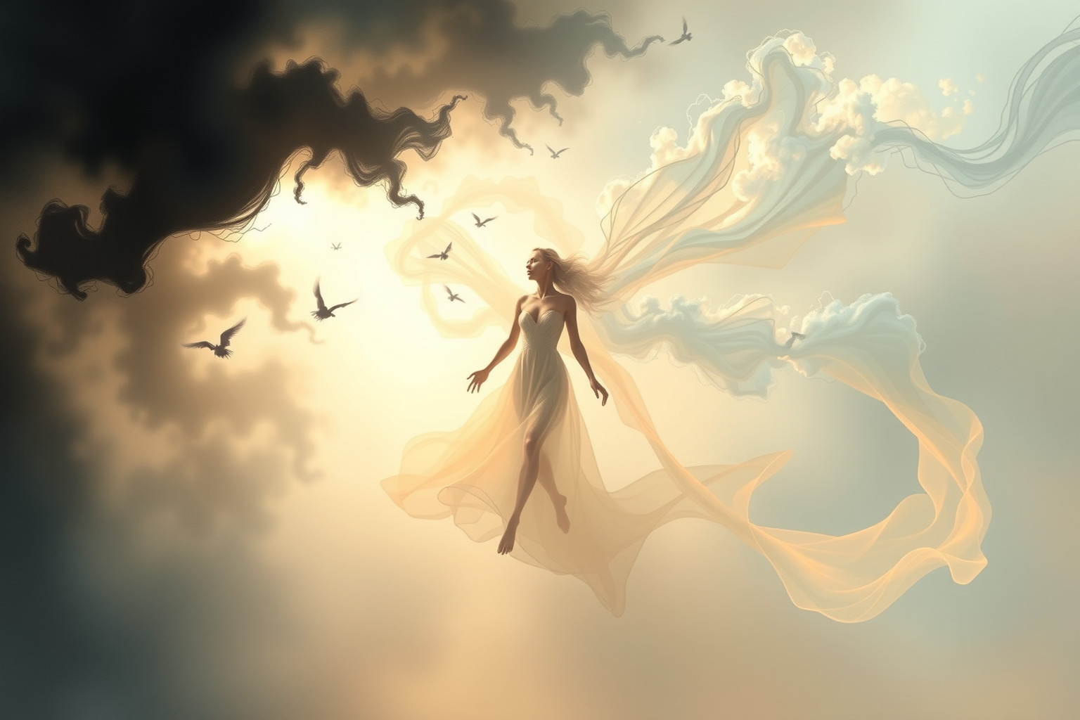 Sognare di soffocare e poi respirare simboleggia rinascita interiore.