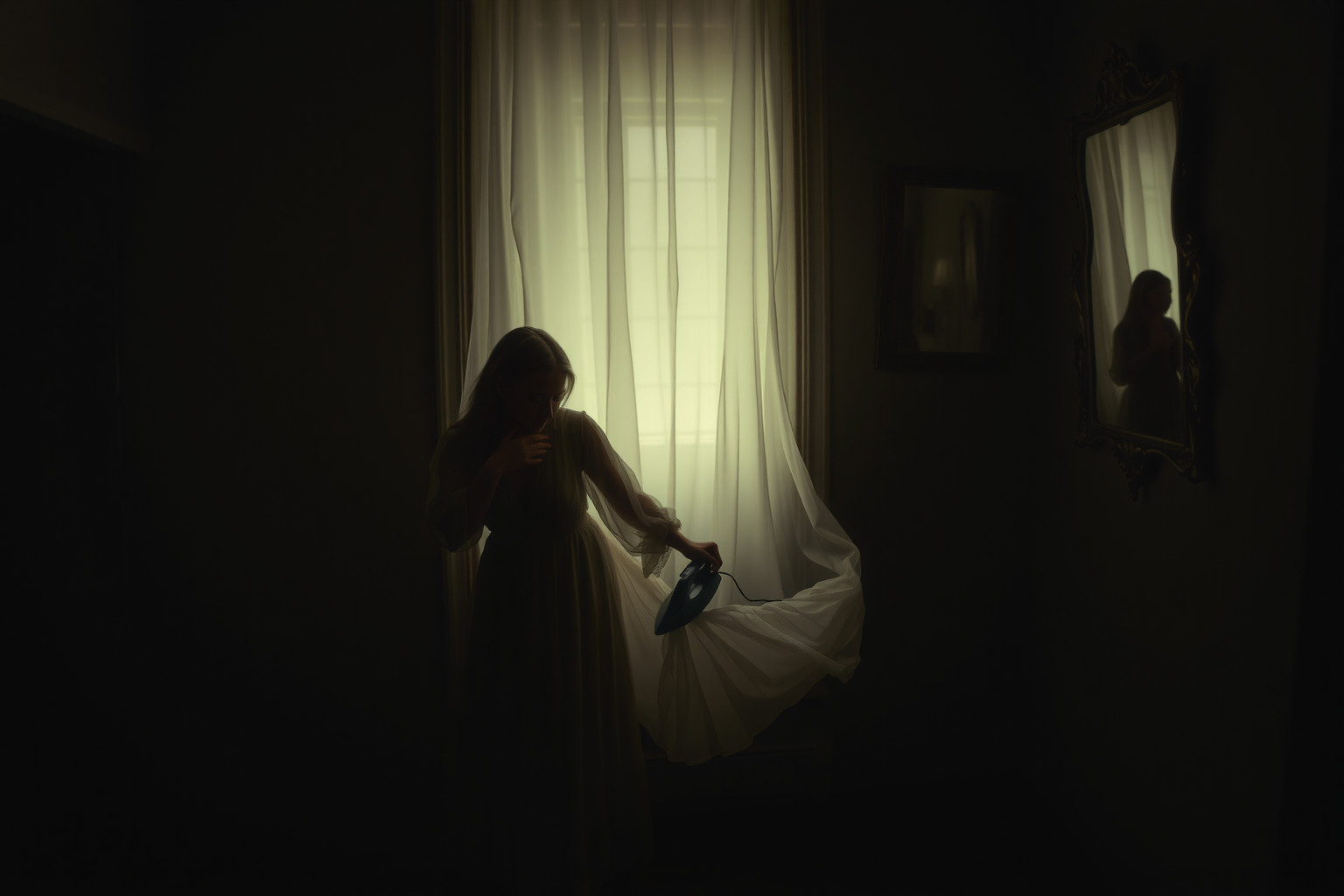 Sognare di stirare al buio riflette insicurezze nascoste e conflitti interiori.