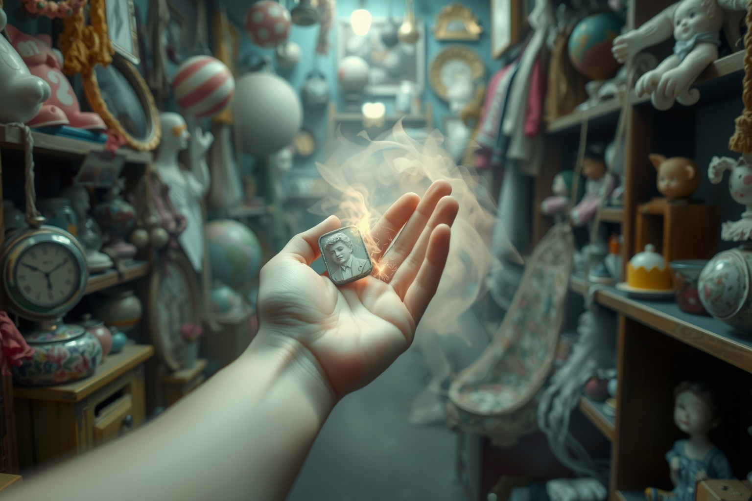 Trovare un oggetto personale al mercato simboleggia scoperte interiori nascoste.