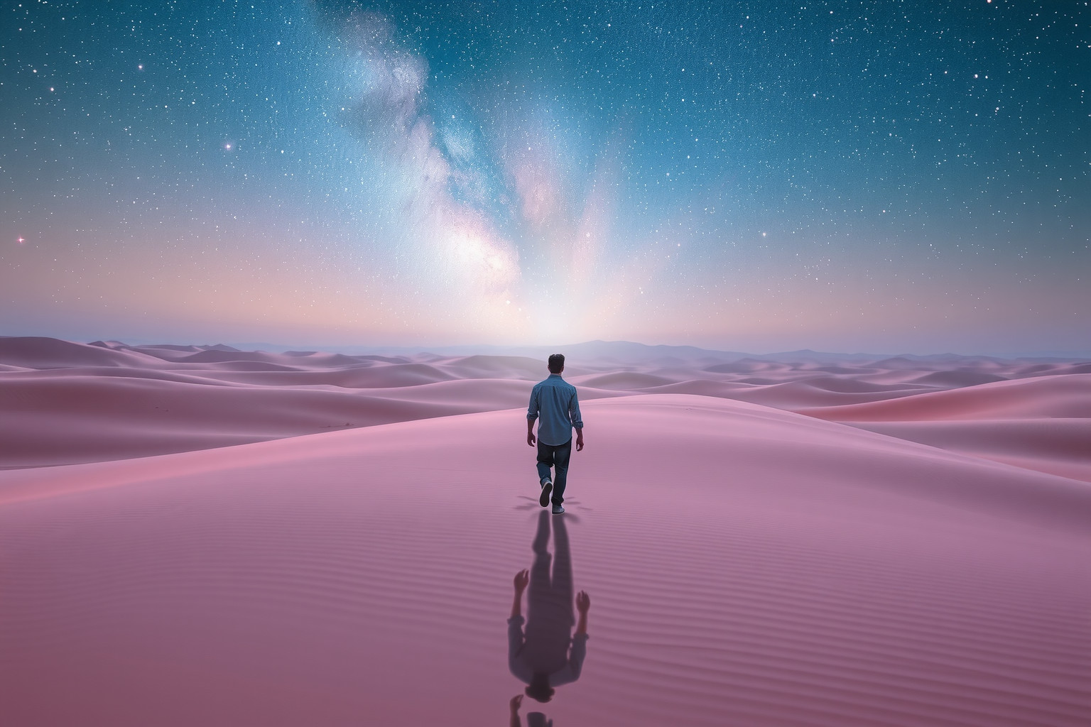 Sognare il deserto simboleggia solitudine e ricerca interiore profonda.