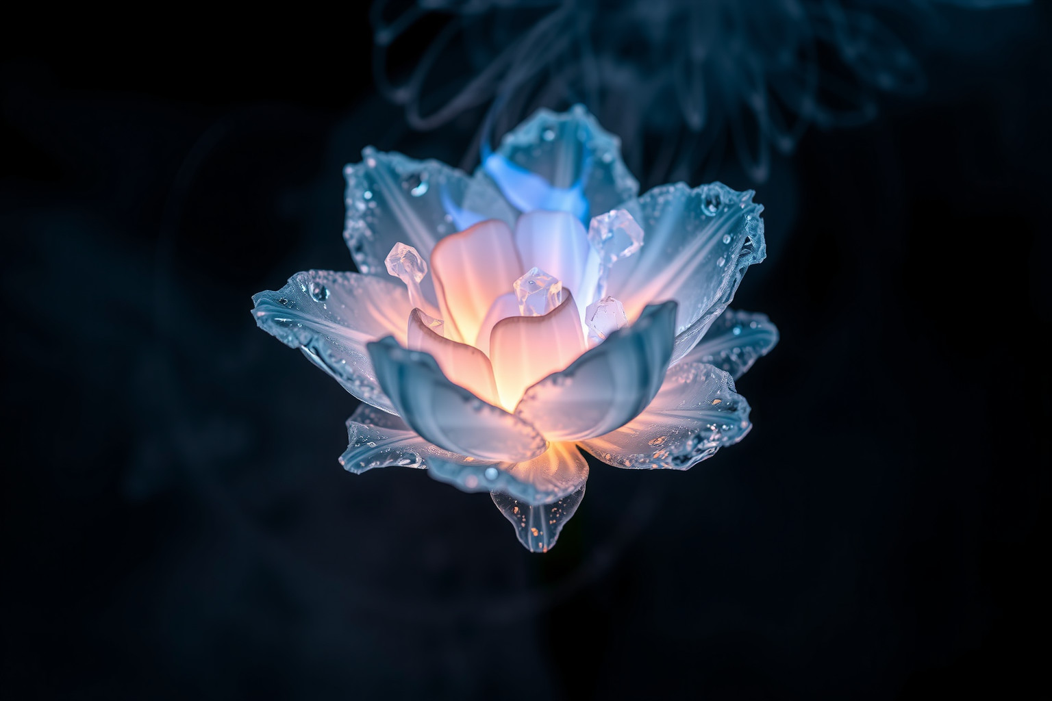 Sognare fiori di ghiaccio brucianti rappresenta il conflitto interiore.