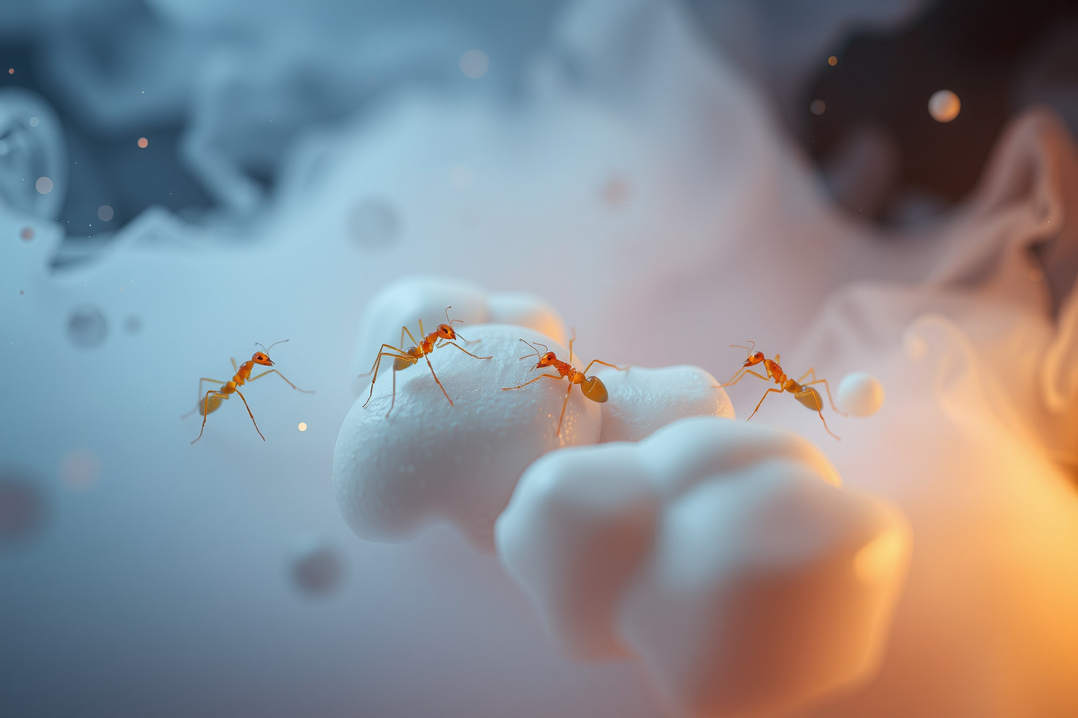 Sognare formiche sul cibo riflette ansie legate a contaminazione e cura.