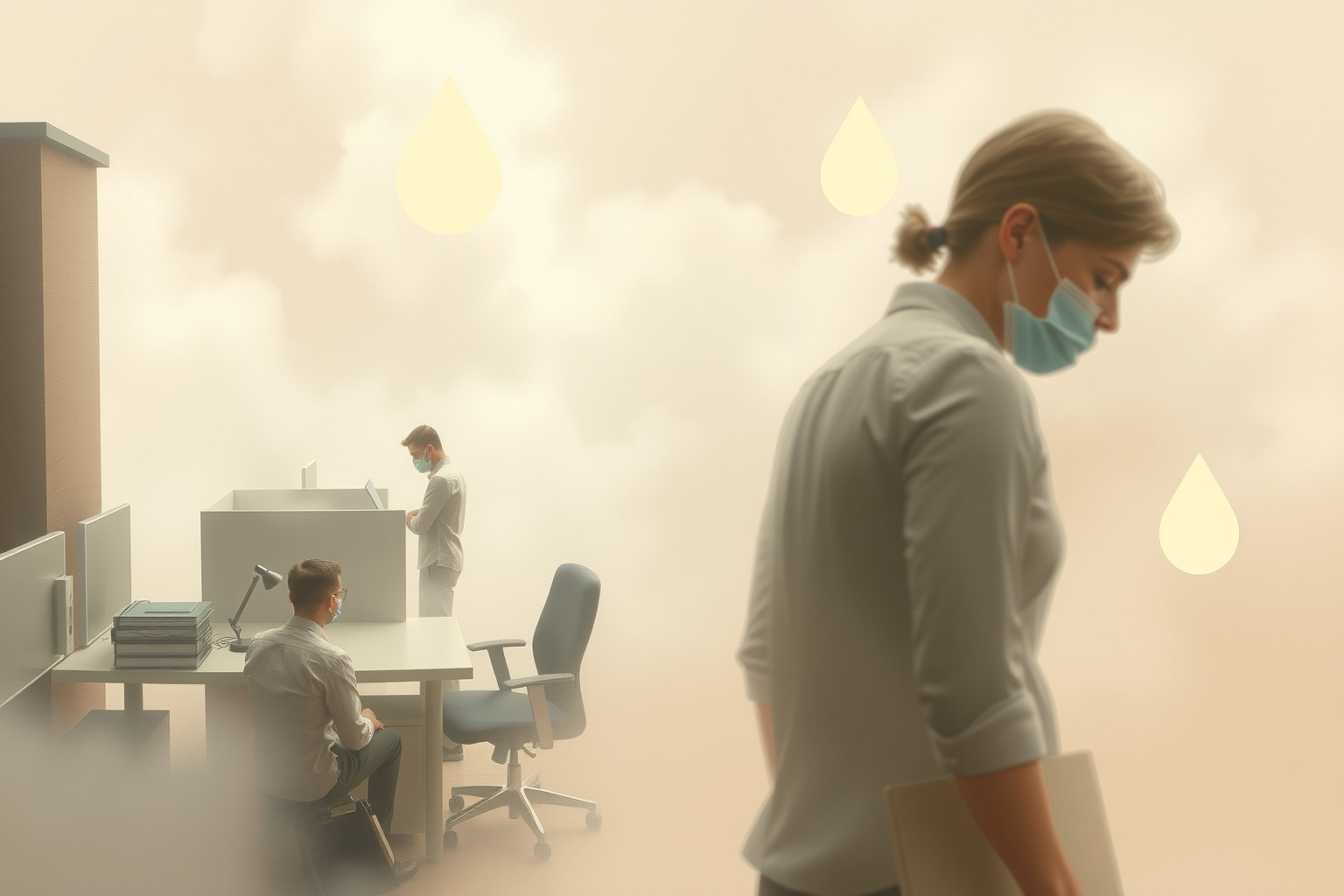 Sognare gas lacrimogeno al lavoro avverte stress e conflitti imminenti.