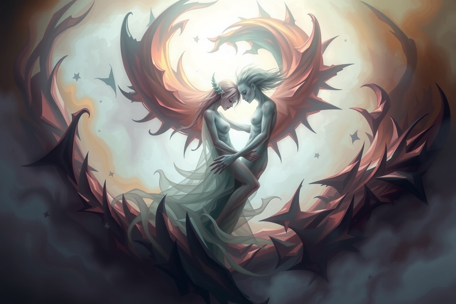 Sognare il coniuge surreale riflette conflitti interiori e desideri nascosti.