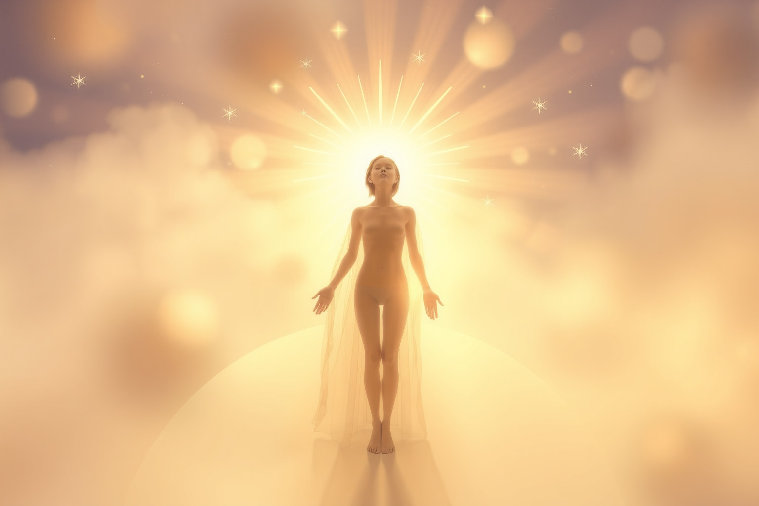 Sognare il corpo di Cristo luminoso simboleggia illuminazione spirituale profonda.